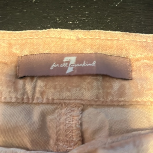 For all mankind size 26 velour pink pants.  Good used condition. - Picture 2 of 4